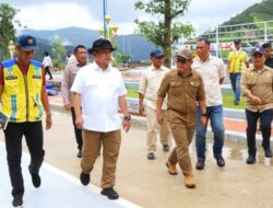 Pj. Bupati Konawe Bersama Pj. Gubernur Sultra Cek Persiapan Peresmian Bendungan Ameroro