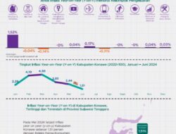 BPS Catat Periode Juni 2024 Inflasi Konawe Terendah Se-Sultra
