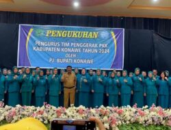 Pj Bupati Stanley Resmi Kukuhkan TP-PKK Konawe